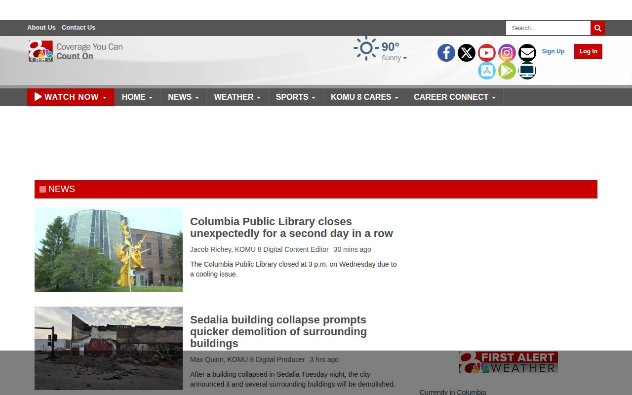 Boone County local crime news record source at KOMU
